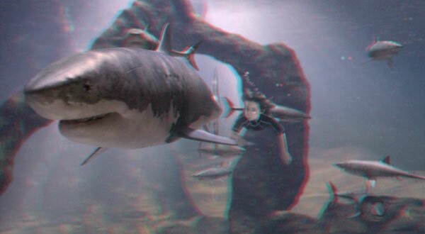 Sharkboy is raised by sharks, still from The Adventures of Sharkboy and Lavagirl 3-D Sharkboy is raised by sharks, still from The Adventures of Sharkboy and Lavagirl 3-D