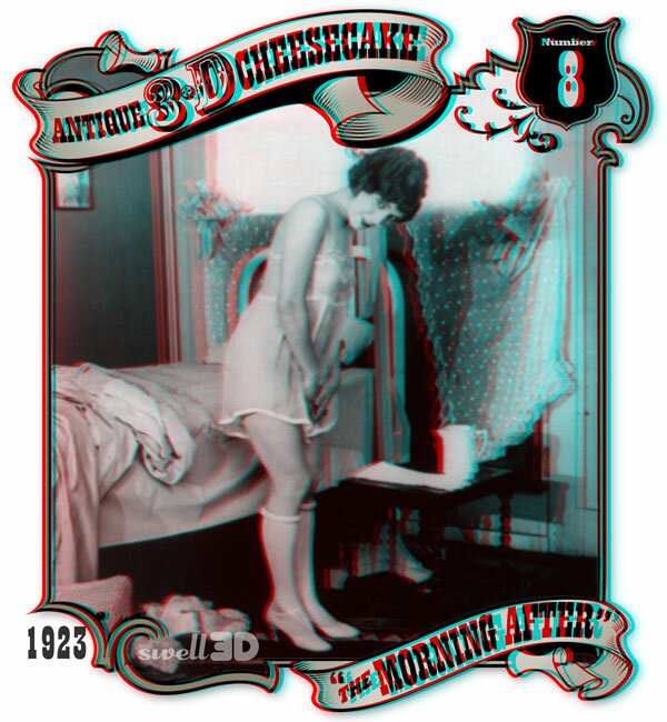 The Morning After, 3-D stereograph converted to anaglyph